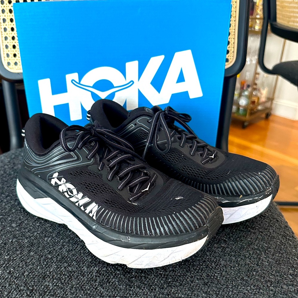 Women’s HOKA ONE ONE Bondi 7 Road Running Tennis Sneaker Shoes Size 8